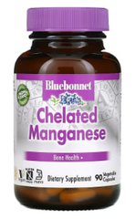Хелатований марганець, Chelated Manganese, Bluebonnet Nutrition, 10 мг, 90 капсул