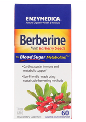 Берберин, Berberine, Enzymedica, 500 мг, 60 капсул