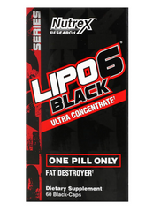Жиросжигатель Липо - 6 (LIPO-6 Black), Nutrex Research Labs, ультраконцентрат, 60 капсул