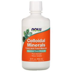 Коллоидные минералы, Colloidal Minerals, Now Foods, 946 мл
