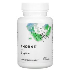L-лизин, L-lysine, Thorne Research, 500 мг 60 капсул