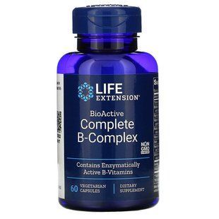 В-комплекс вітамінів, BioActive B-Complex, Life Extension, 60 капсул