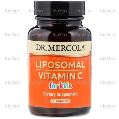 Липосомальный витамин С для детей, Liposomal Vitamin C, Dr. Mercola, 30 капсул