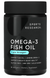 Омега-3 потроєна сила, Omega-3 Fish Oil, Sports Research, 1250 мг, 90 капсул