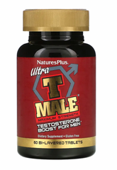 Комплекс для поднятия уровня тестостерона, T-Male Testosterone For Men, Nature's Plus, 60 таблеток