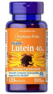 Лютеїн з зеаксантином, Lutein, Puritan's Pride, 40 мг, 120 гелевих капсул