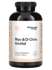 Міо та D-хіроінозитол, Myo & D-chiro Inositol, Wholesome Story, 360 капсул