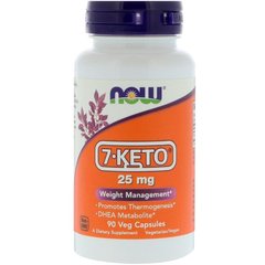 7-кето ДГЭА, 7-Keto DHEA, Now Foods, 25 мг 90 капсул