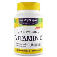 Вітамін С, Vitamin C, Healthy Origins, 1000 мг, 30 таблеток