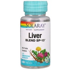 Защита печени, Liver Blend SP-13, Solaray, 100 капсул