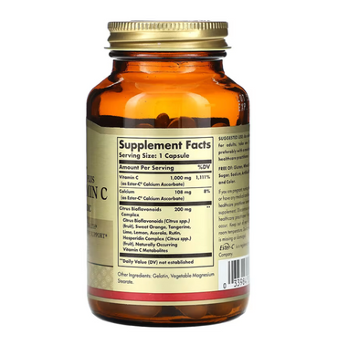 Витамин С Эстер Плюс, Ester-C Plus Vitamin C, Solgar, 1000 мг, 50 капсул