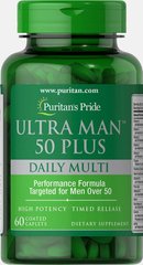 Мужские витамины Ультра, 50+, Ultra Man™ 50 Plus, Puritan's Pride, 60 таблеток