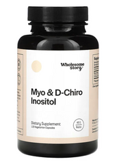 Міо та D-хіроінозитол, Myo & D-chiro Inositol, Wholesome Story, 120 капсул