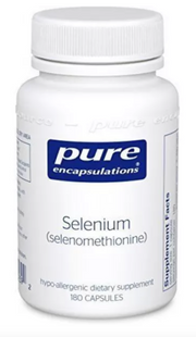 Селен (селенометионин) (Selenium selenomethionine), Pure Encapsulations, 200 мкг, 180 капсул