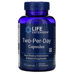 Мультивитамины Дважды в День, Two-Per-Day, Life Extension, 60 капсул