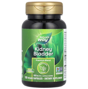 Здоров'я нирок та сечового міхура, Kidney Bladder, Nature's Way, 900 мг, 100 вегетаріанських капсул (450 мг в 1 капсулі)
