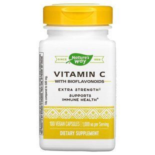 Вітамін C з біофлавоноїдами, Vitamin C, Nature's Way, 1000 мг, 100 веганських капсул