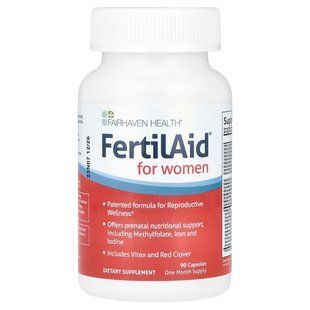 Вітаміни для зачаття, FertilAid for Women, Fairhaven Health, для жінок, 90 капсул