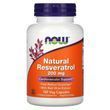 Натуральний ресвератол, Natural Resveratrol, Now Foods, 200 мг, 120 рослинних капсул