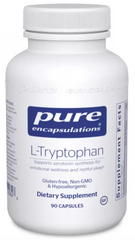 L-триптофан, l-Tryptophan, Pure Encapsulations, 1000 мг, 90 капсул
