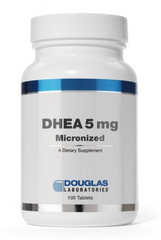 ДГЭА (Дегидроэпиандростерон), DHEA, Douglas Laboratories, микронизированный, для поддержки иммунитета, мозга, костей, метаболизма и сухой массы тела, 5 мг, 100 таблеток