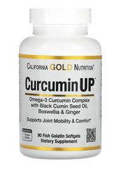Куркумін комплекс з Омега3 (CurcuminUP, California Gold Nutrition) 200 мг/400 мг 90 капсул