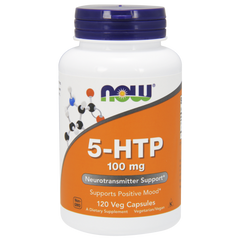 5-гидрокситриптофан, 5-HTP, Now Foods, 100 мг, 120 капсул