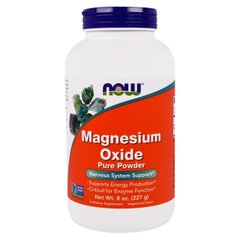 Магний оксид,290 мг,  Magnesium Oxide, порошок, Now Foods, 227 г