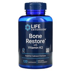 Відновлення кісток з Вітаміном К2, Bone Restore, Life Extension, 120 капсул