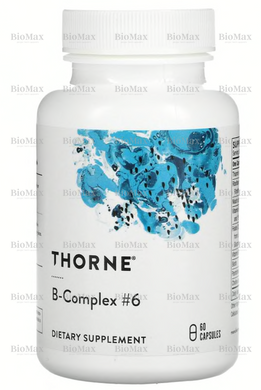 В комплекс №6, B-Complex #6, Thorne Research, 60 капсул