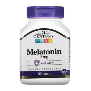 Мелатонін, Melatonin, 21st Century, 3 мг, 90 таблеток