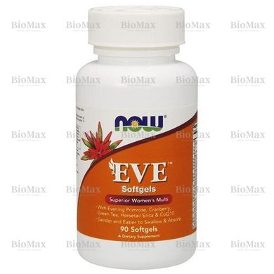 Витамины для женщин, Eve Women's Multi, Now Foods, 90 капсул