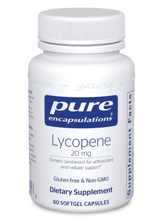 Лікопін, Lycopene, Pure Encapsulations, 20 мг, 60 капсул