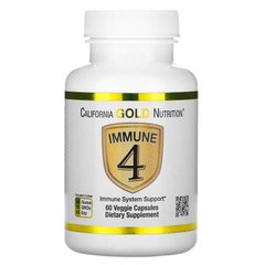 Для зміцнення імунітету , Immune 4, California Gold Nutrition, 60 капсул