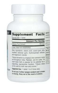Трибулус екстракт, Tribulus, Source Naturals, 750 мг, 60 таблеток
