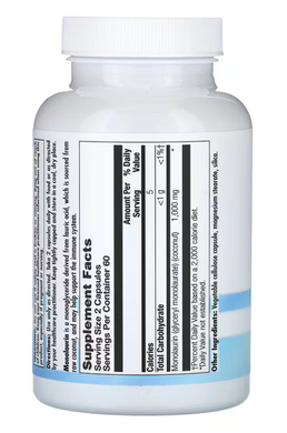 Монолаурин, Nutra BioGenesis, 1000 мг, 120 капсул