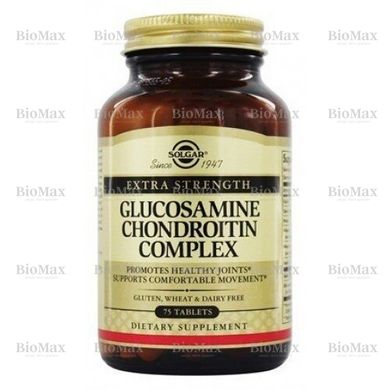 Для суставов и связок, Glucosamine Chondroitin, Solgar, 75 таблеток
