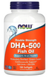 Омега 3, DHA-500, Now Foods, 180 капсул