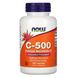 Витамин C-500, аскорбат кальция-C, C- 500, Calcium Ascorbate- C, Now Foods, 500 мг, 100 капсул