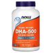 Риб'ячий жир, Омега 3, DHA-500, Now Foods, 180 капсул